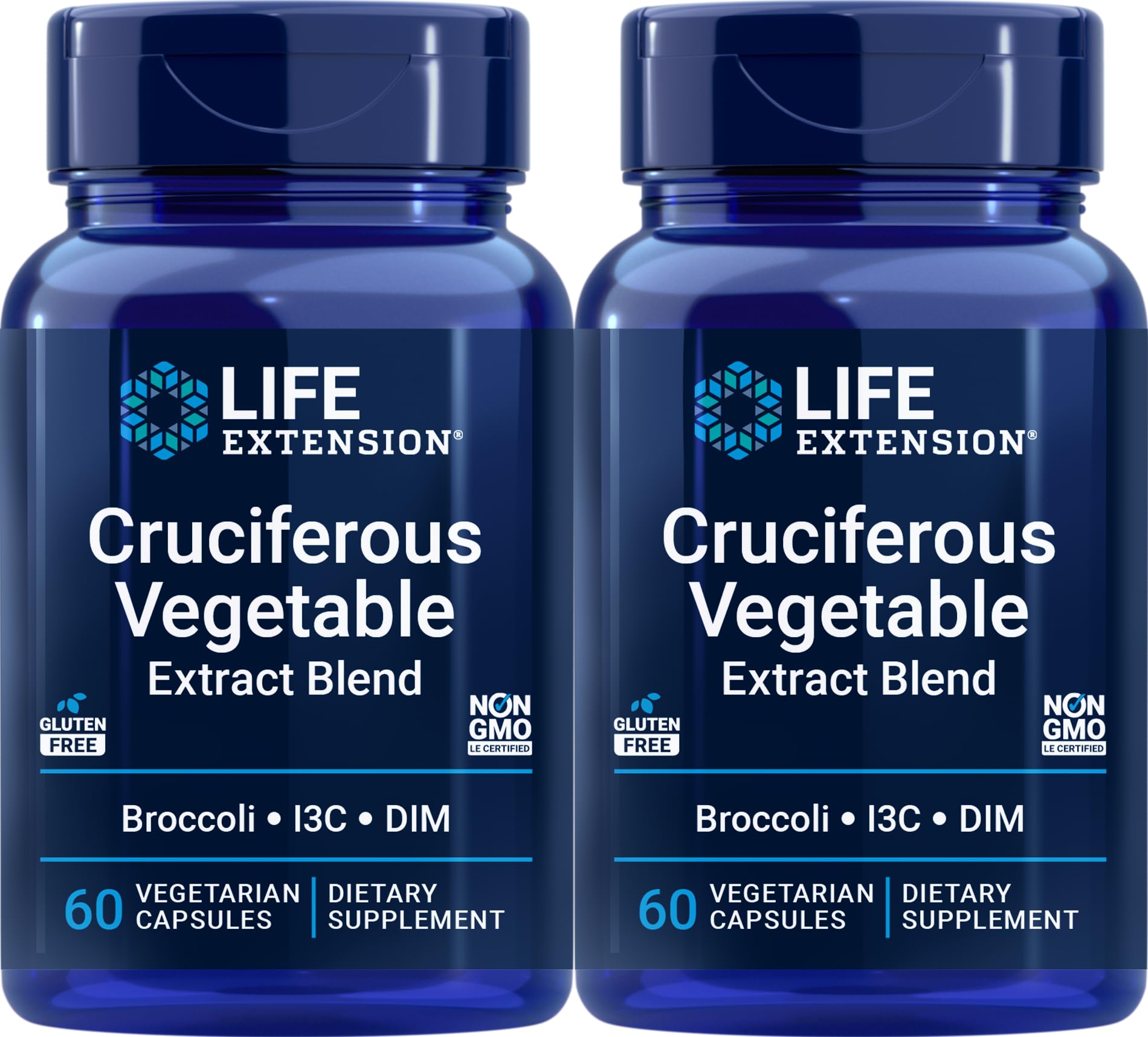 Life Extension Triple Action Cruciferous Vegetable Extract – 2-Pack, 60 Vegetarian Capsules