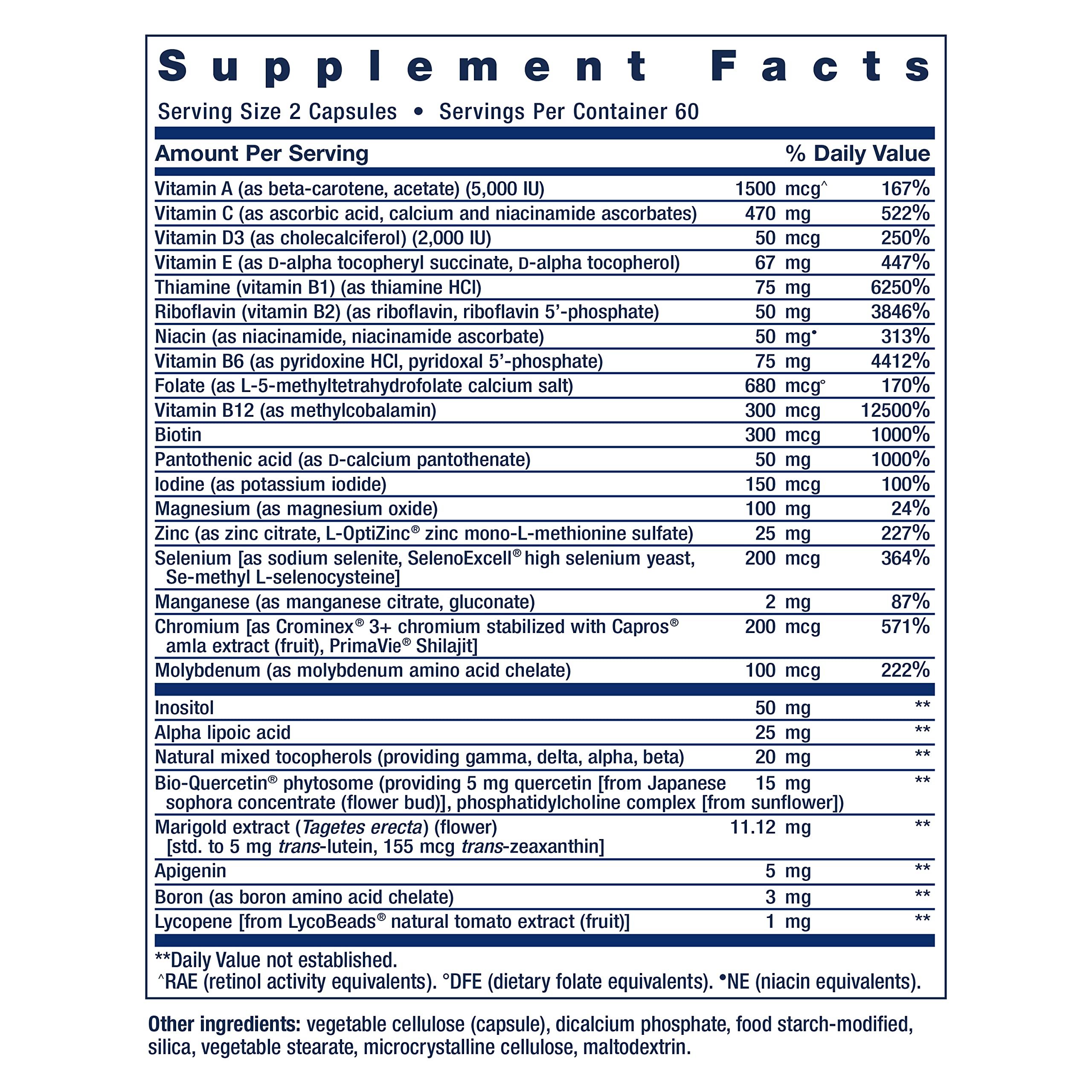 Life Extension Two-Per-Day Multivitamin – 120 Capsules, Non-GMO, Gluten-Free, Two-Month Supply