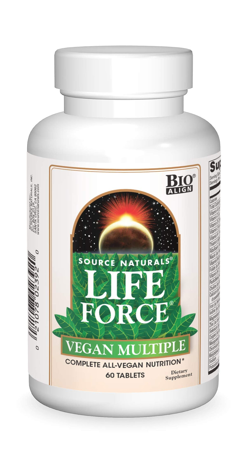 Source Naturals Life Force Vegan Multiple – 60 Tablets | All-Vegan Multivitamin