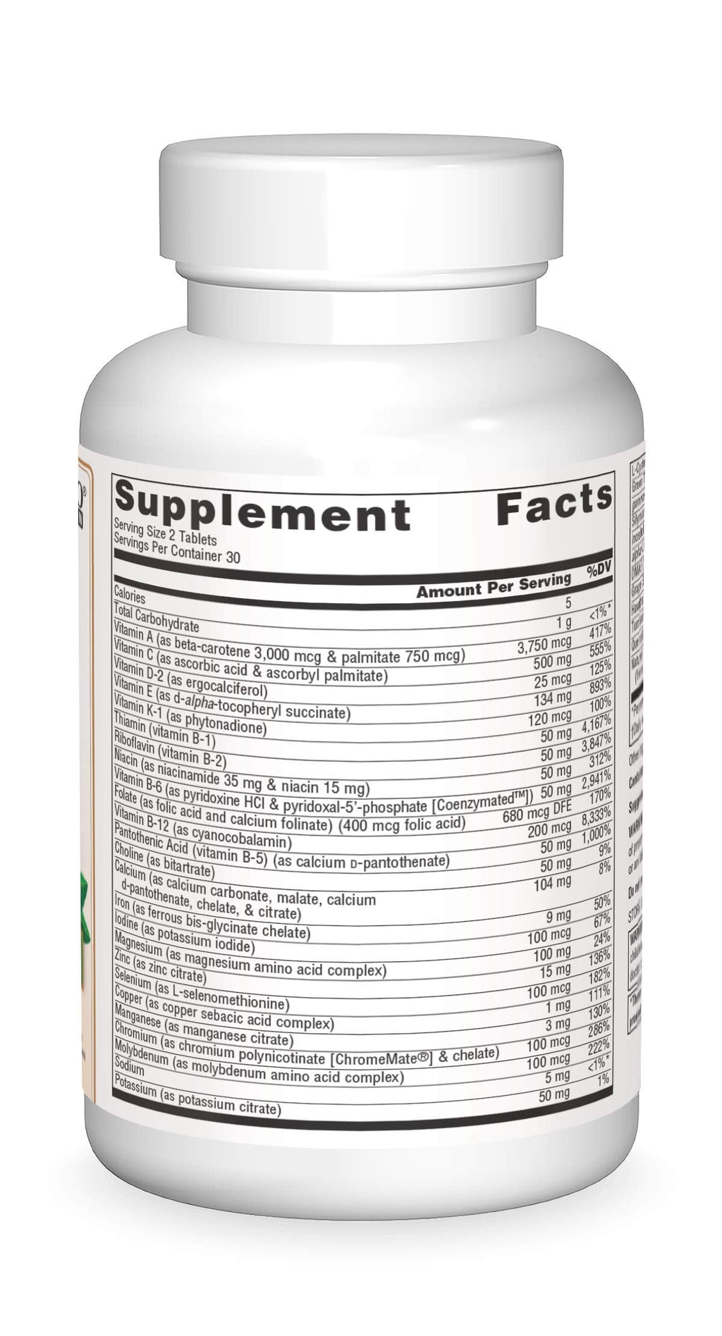 Source Naturals Life Force Vegan Multiple – 60 Tablets | All-Vegan Multivitamin