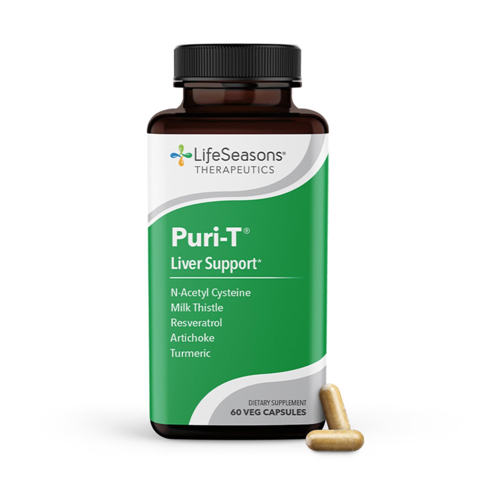 LifeSeasons Puri-T Liver Cleanse & Detox Support - 60 Capsules