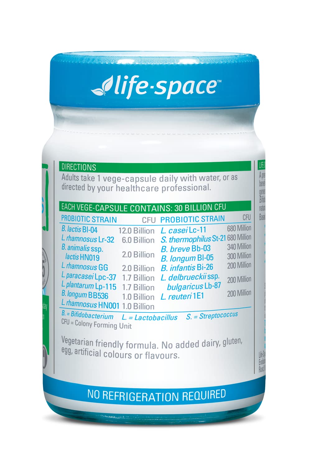 Life Space Probiotic for 60+ Years – 60 Capsules | Immune & Digestive Support