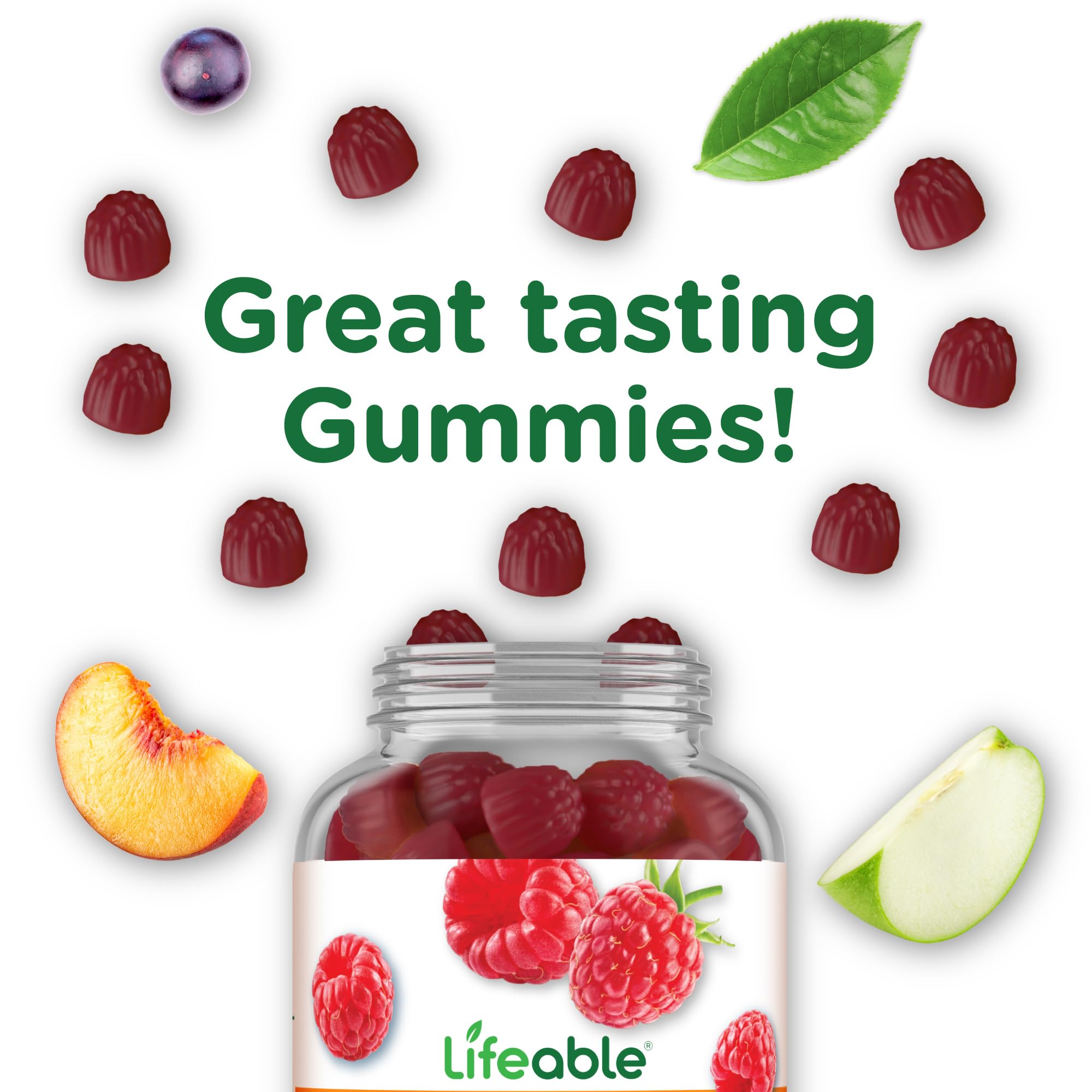 Lifeable Collagen Peptides Gummies 100mg Vitamin C – 90 Gummies