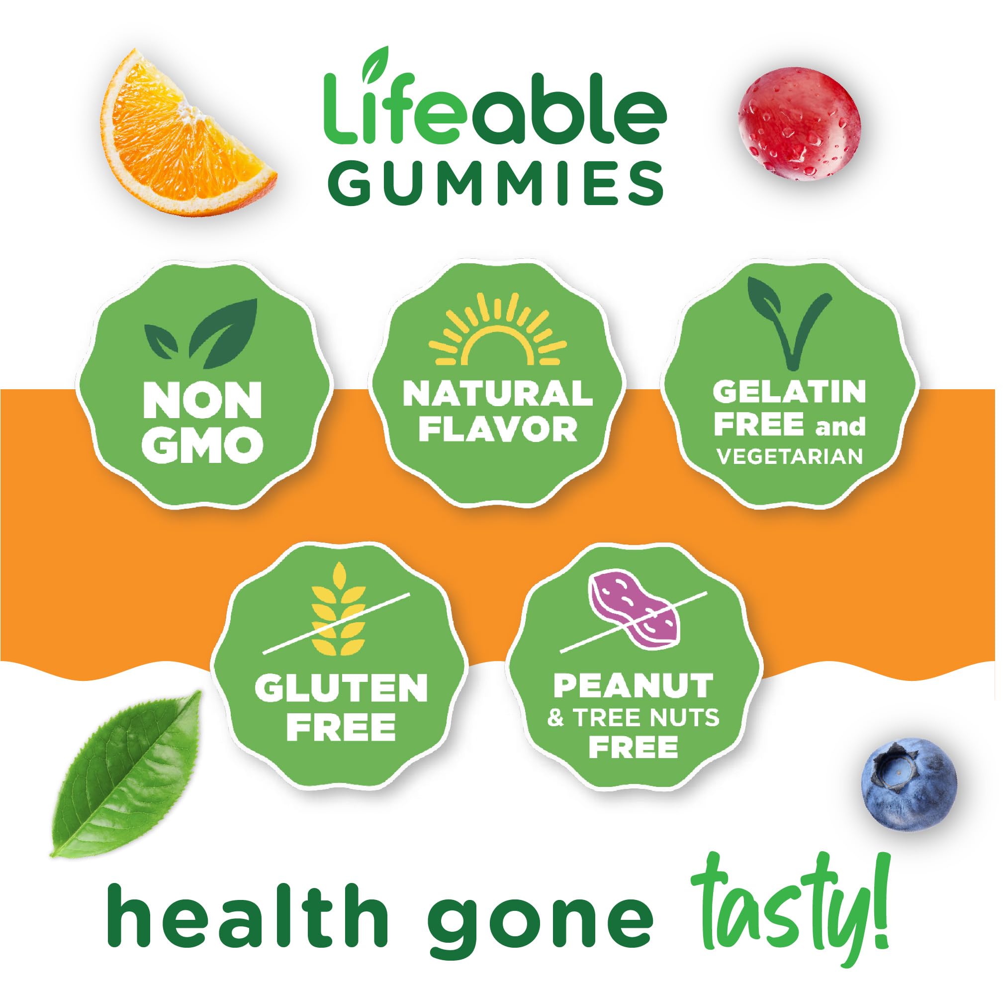 Lifeable Cranberry Gummies for Women – 60 Count | 25,000 mg Equivalent