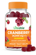 Lifeable Cranberry Gummies for Women – 60 Count | 25,000 mg Equivalent