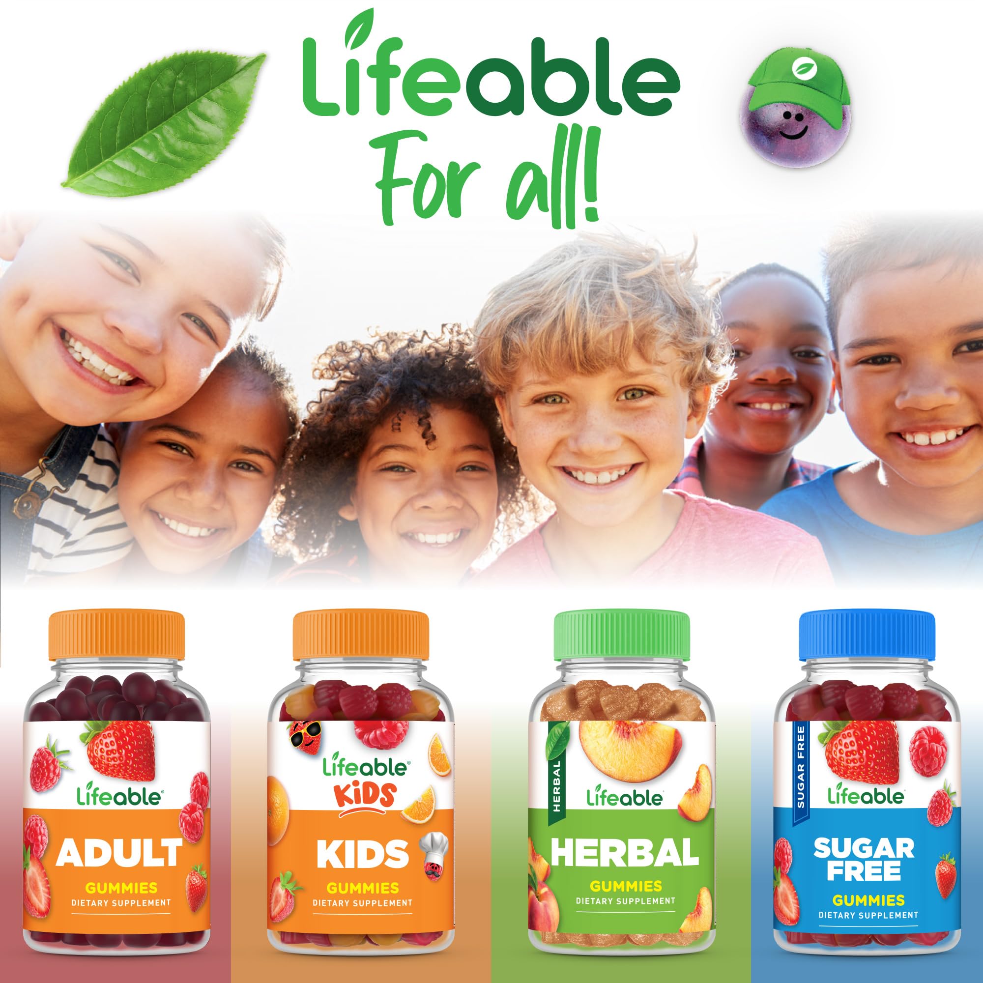 Lifeable Kids Multivitamin Gummies – Immune Support for Kids | 90 Gummies
