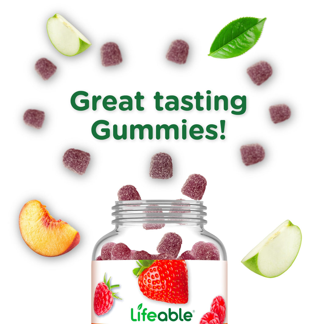Lifeable Lutein and Zeaxanthin Gummies | Great Tasting Lutein and Zeaxanthin Supplements for Eyes | Vegan and Non GMO Eye Health Gummies | 60 Count