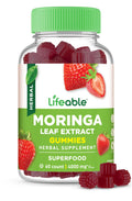 Lifeable Moringa Gummies for Adults – 4000mg Moringa Extract | 60 Gummies