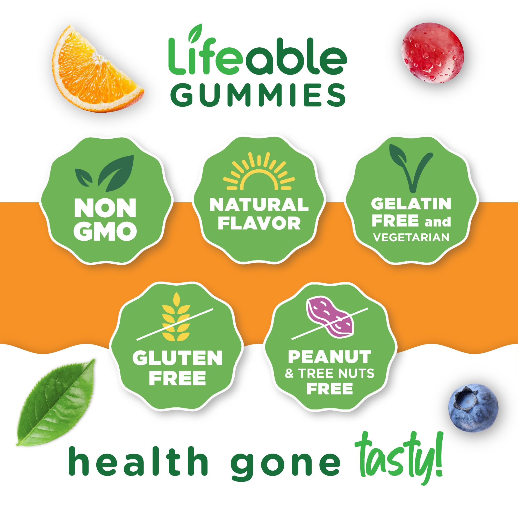Lifeable Moringa Gummies for Adults – 4000mg Moringa Extract | 60 Gummies
