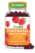 Lifeable Postnatal Multivitamin with Iron, Choline & Iodine – 90 Gummies | Lactation Support