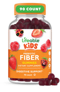 Lifeable Prebiotic Fiber Gummies for Kids – 5g Fiber, 90 Gummies | Digestive Health