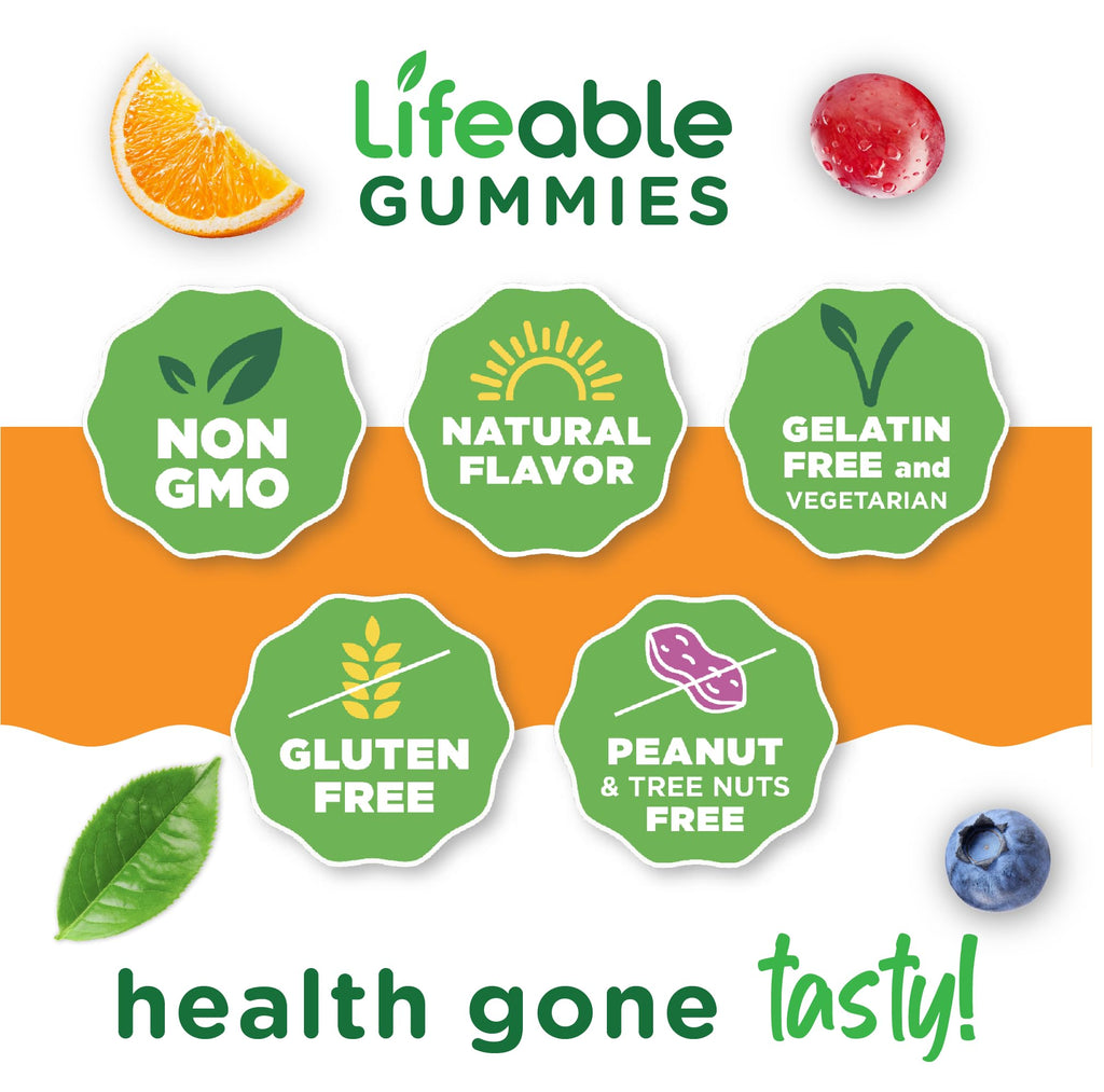Lifeable Vitamin E Gummies 400 IU – 90 Gummies | Skin, Eye Health & Immune Support