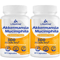 Lifeatlas Akkermansia Probiotic — 300 Billion AFU, 6-in-1 Gut Health, 120 Caps
