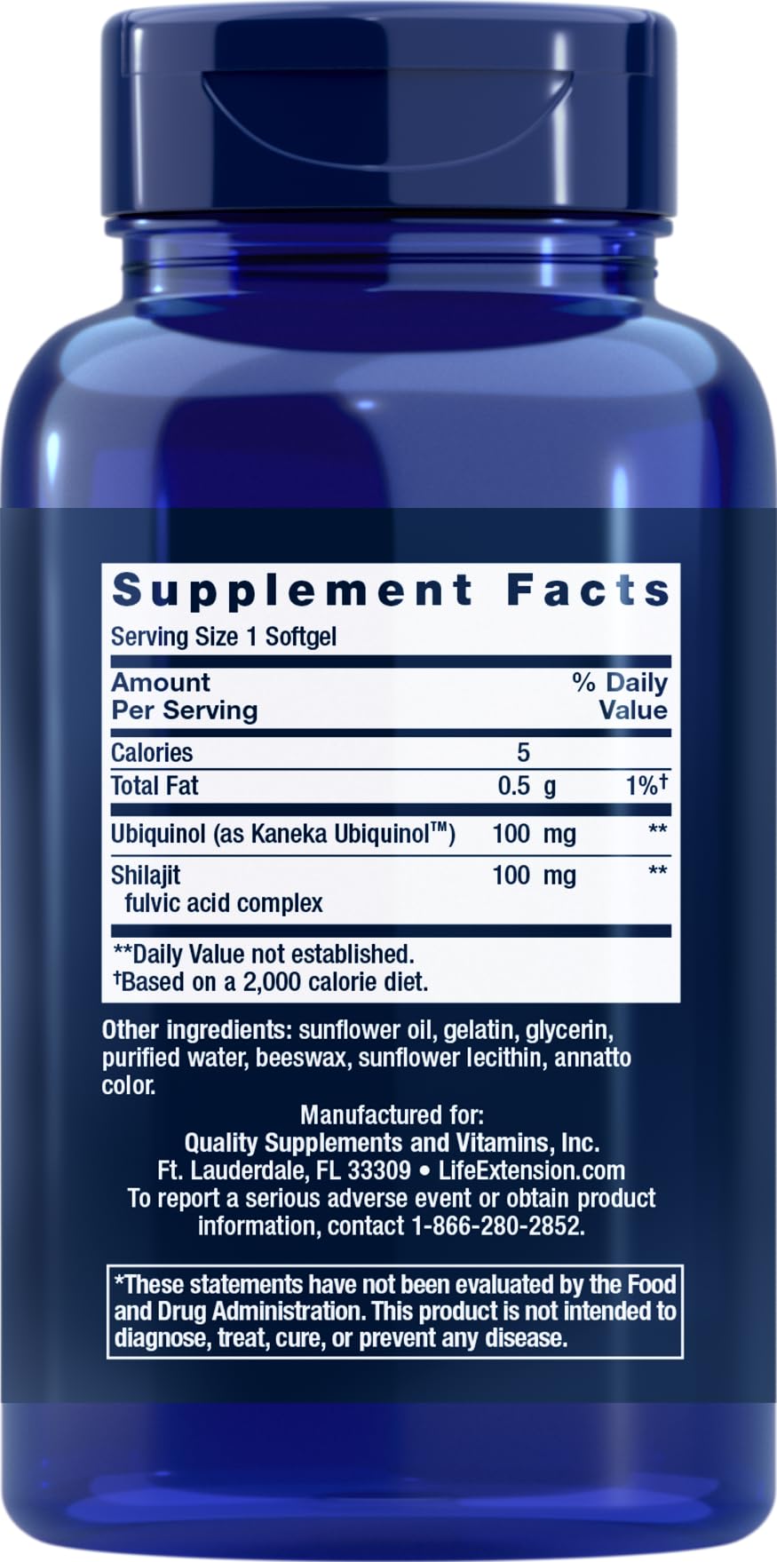 Life Extension COQ10 Super Ubiquinol 100mg – 90 Softgels (Pack of 2) with Enhanced Mitochondrial Support