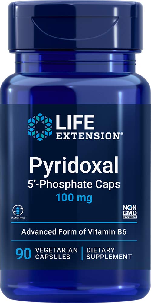 Life Extension P5P Vitamin B6 100 mg - 90 Veg Capsules