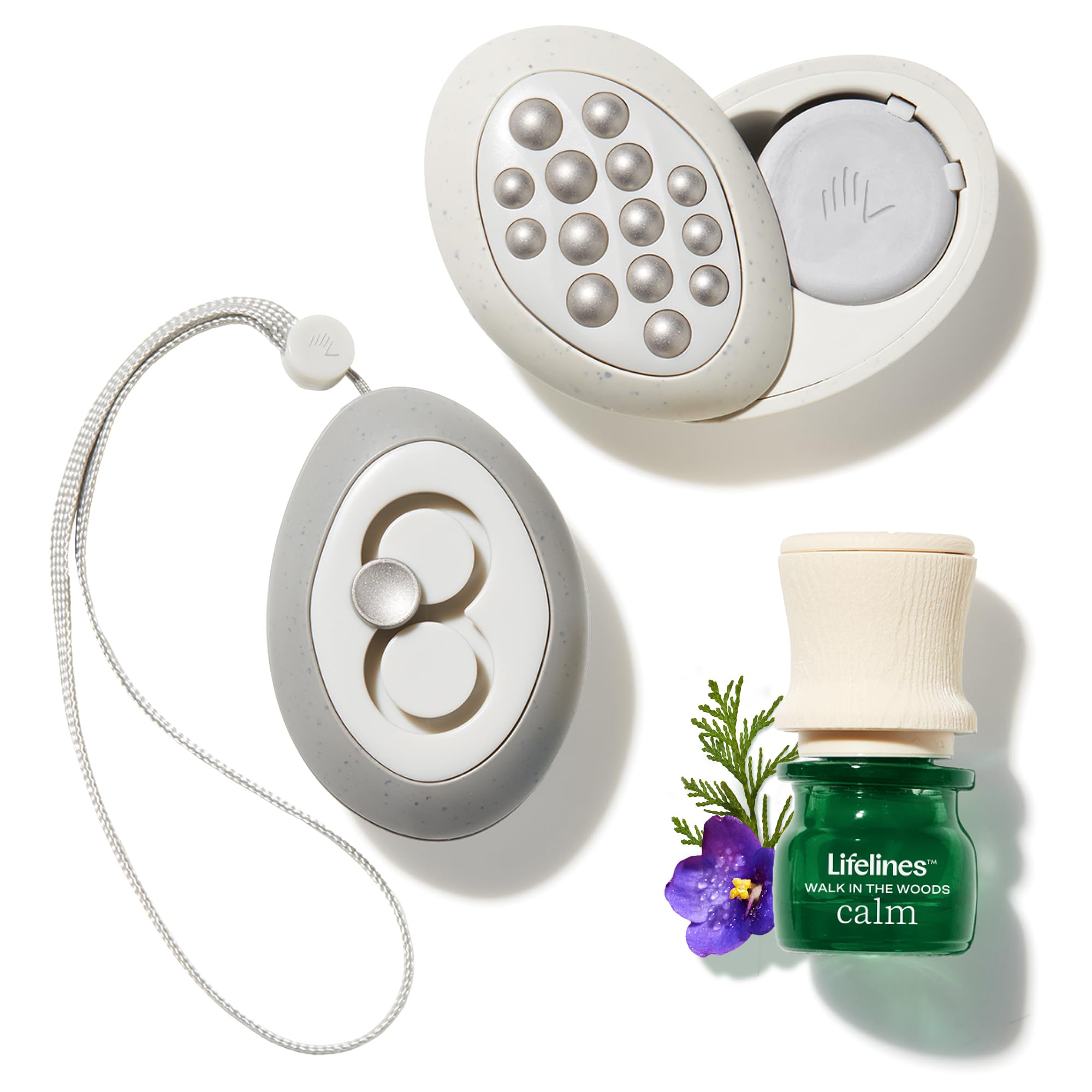 Lifelines Scent-Infused Grounding Stones 2-Pack | Portable Fidgets & Diffusion