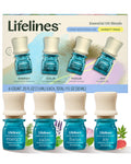 Lifelines Essential Oil Blends 4-Pack – Crisp Mountain Air | Joy, Calm, Focus & Energy