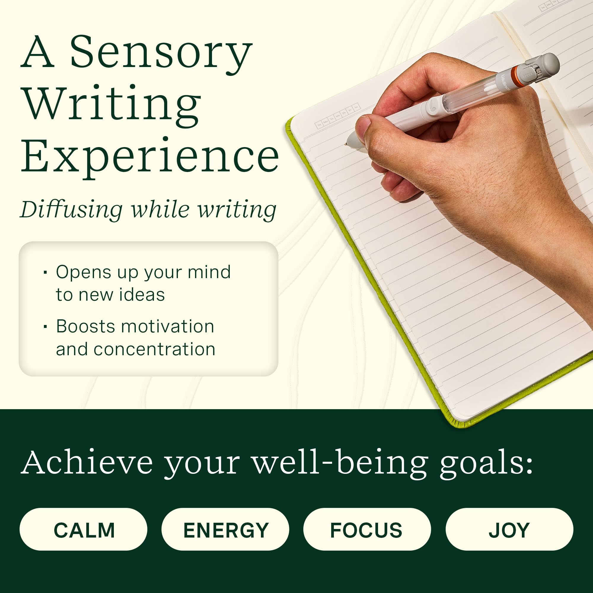 Lifelines Pen Diffuser Set – Aromatic Embrace 3-Pack | 1mm Black Ballpoint Pens