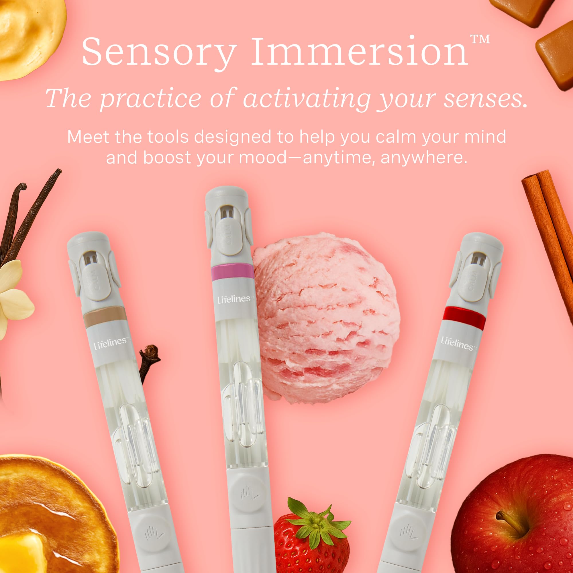 Lifelines Pen Diffuser Set – Diner Classics 3-Pack with Scented Ink & Aromatherapy Diffusion