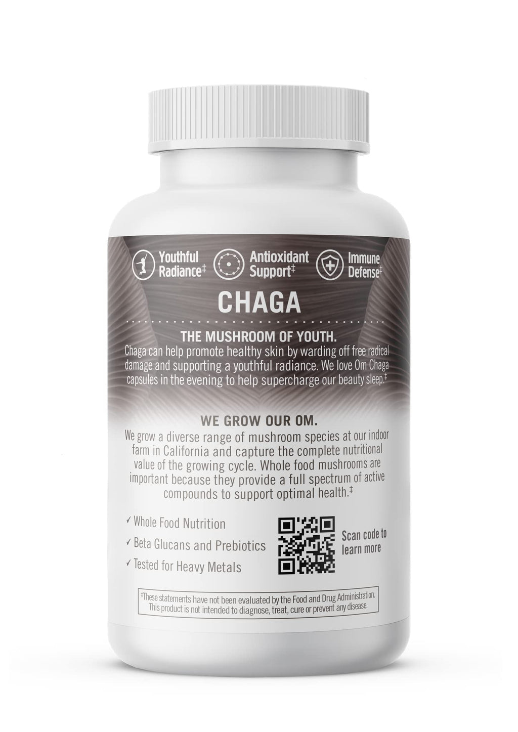 Om Mushroom Superfood Chaga Capsules | Immune Support, 90 Count