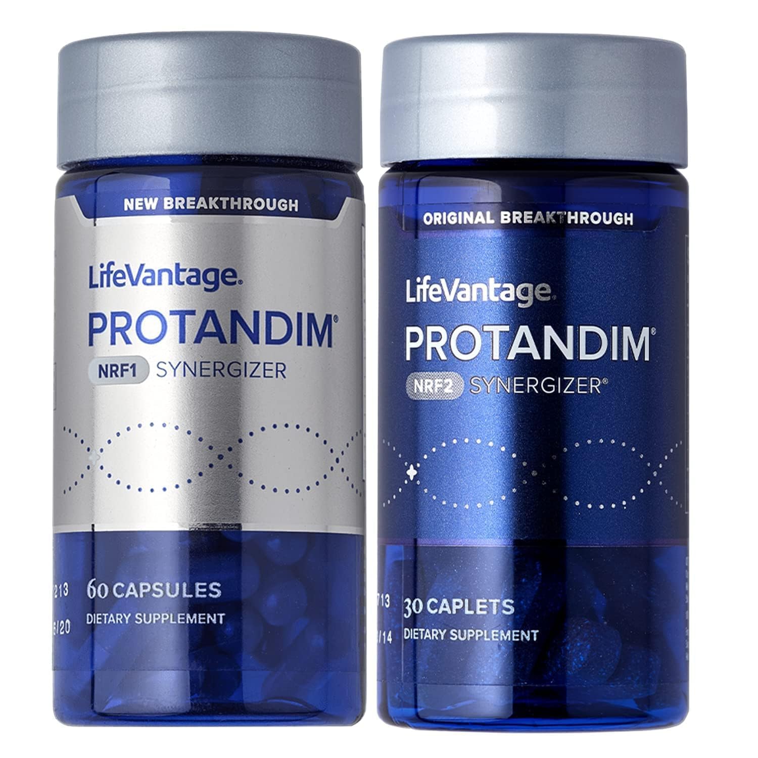 LifeVantage Protandim Dual Synergizer NRF1 + NRF2 Activators – Cellular Energy & Healthy Aging (60 NRF1 + 30 NRF2 Caps)