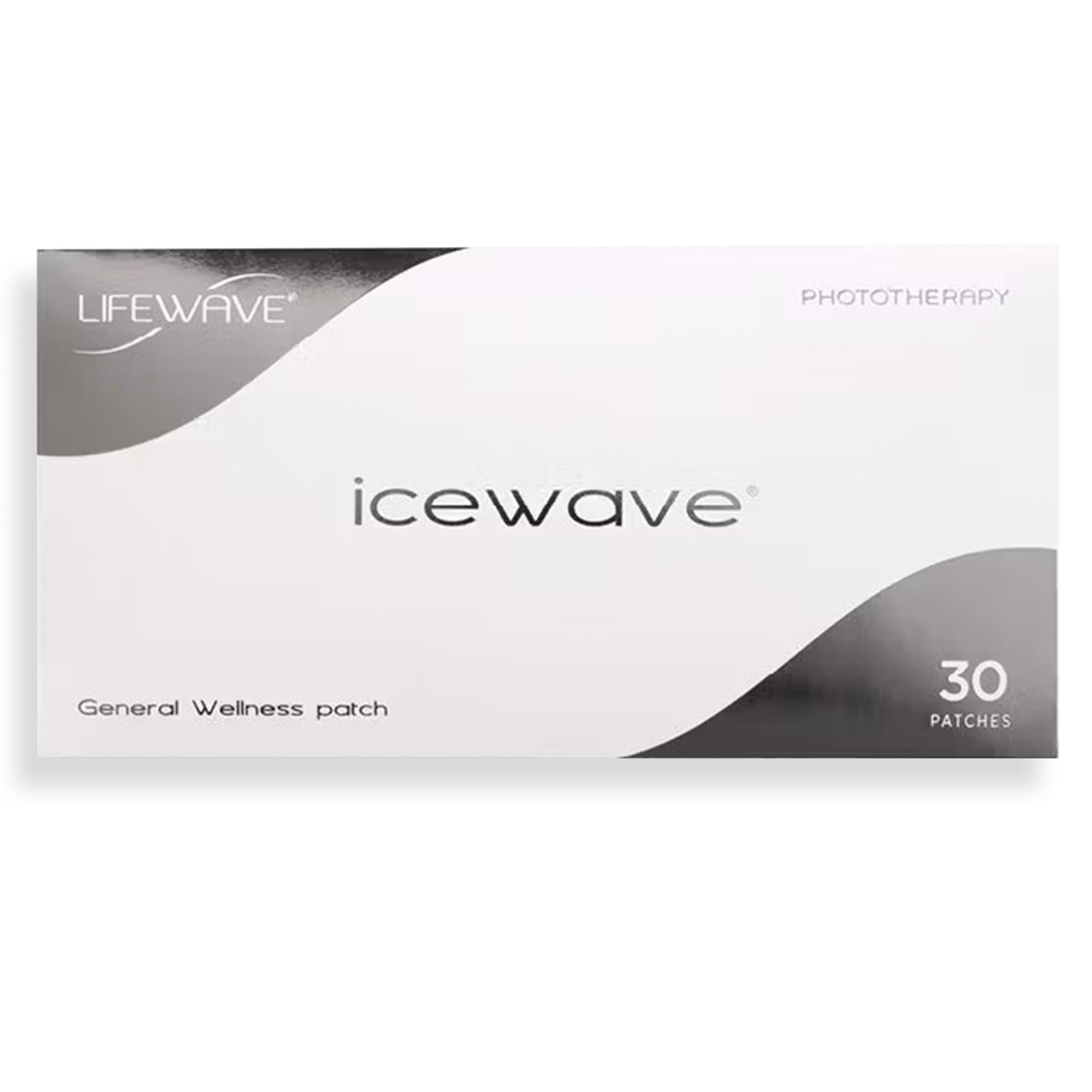 LifeWave IceWave Patches – Fast-Acting and Non-Addictive | No Drugs or Stimulants – 30 Patches (15 White, 15 Tan)
