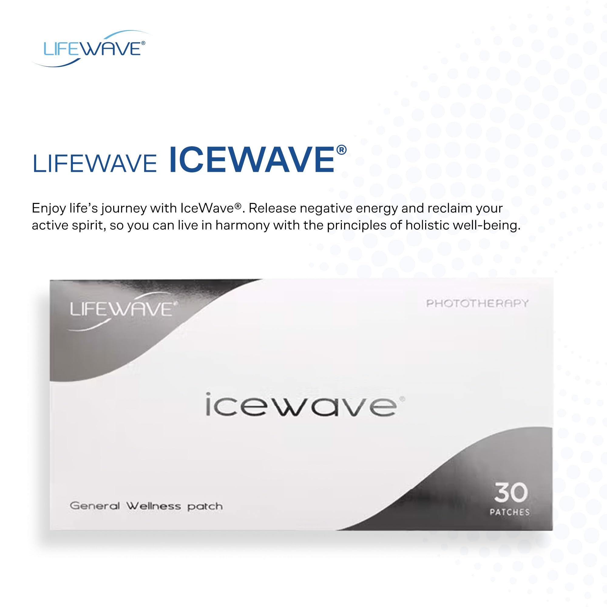 LifeWave IceWave Patches – Fast-Acting and Non-Addictive | No Drugs or Stimulants – 30 Patches (15 White, 15 Tan)
