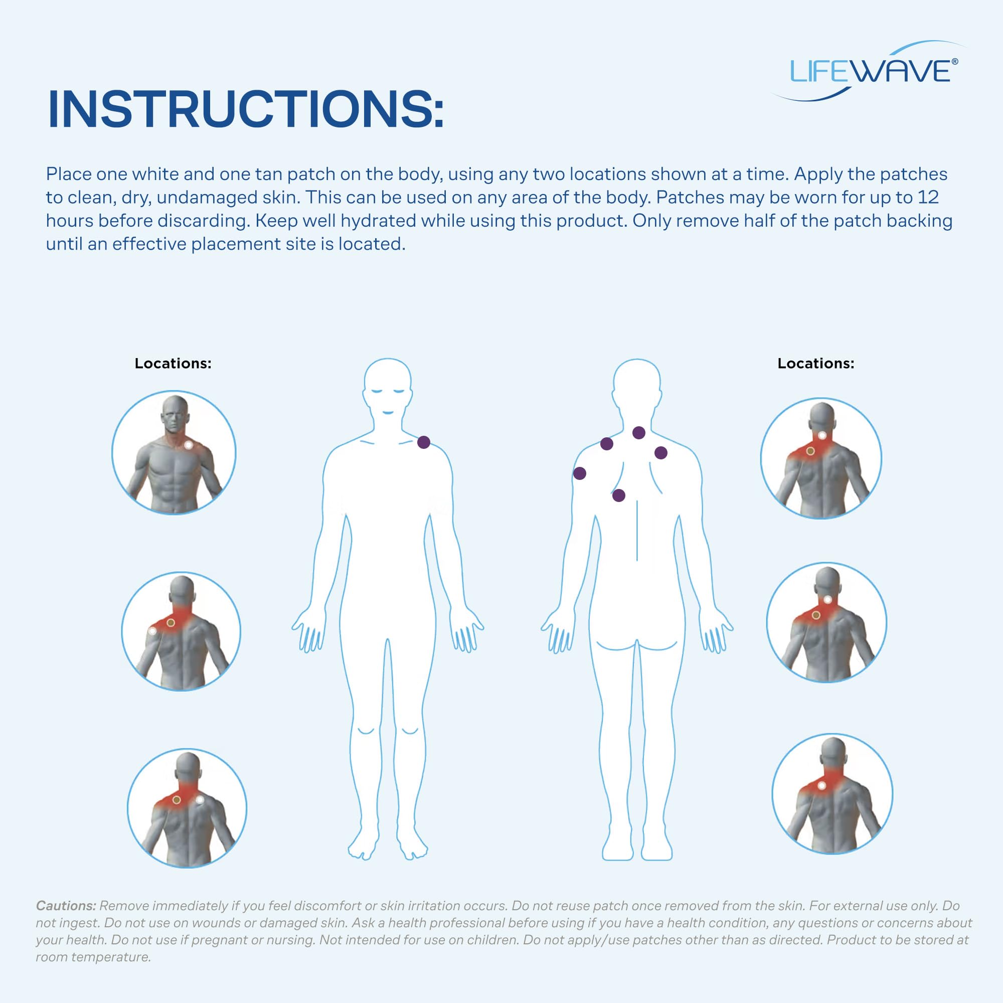 LifeWave IceWave Patches – Fast-Acting and Non-Addictive | No Drugs or Stimulants – 30 Patches (15 White, 15 Tan)