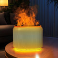 LIFFY Essential Oil Diffuser - Fireplace Flame, LED Mood Lights & Quiet Humidifier