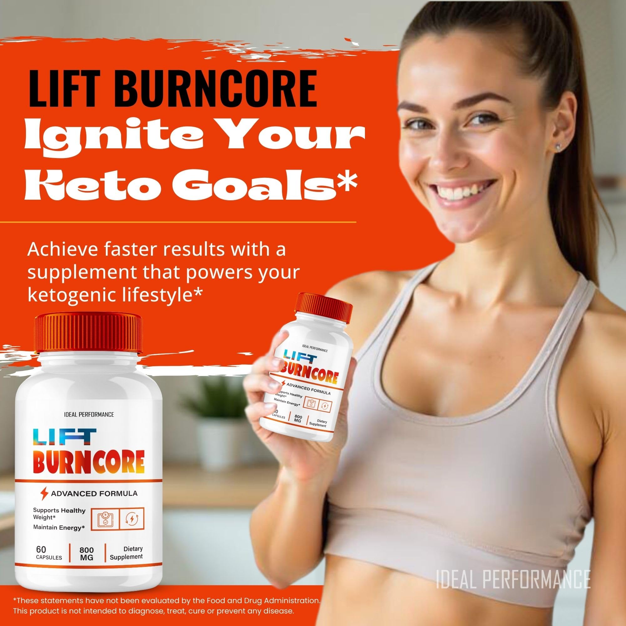 Lift BurnCore Capsules – Official Pills (60 Caps) | Maximum Strength All-Natural Keto
