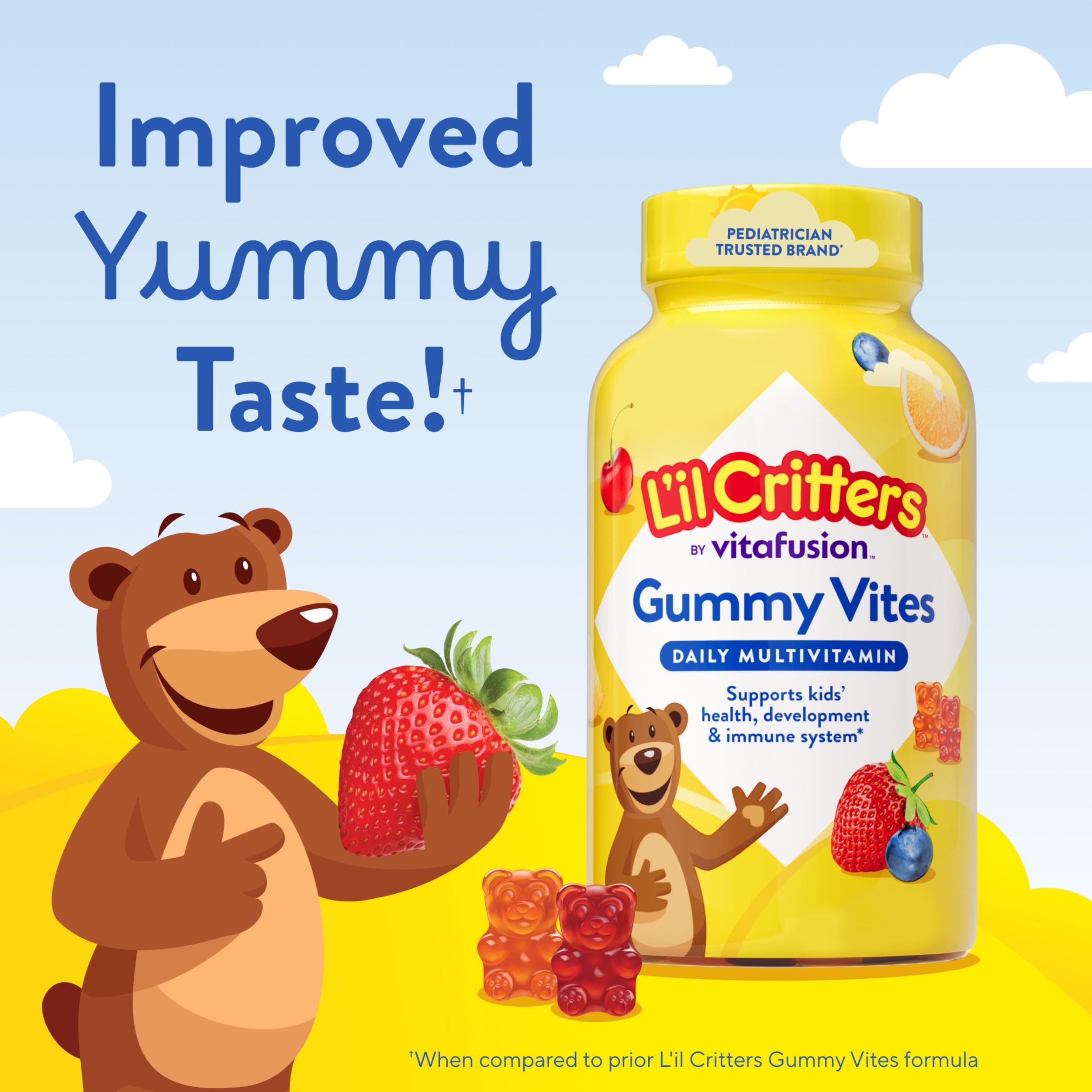 L’il Critters Gummy Vites Kids Multivitamin – Immune Support, 70 Count
