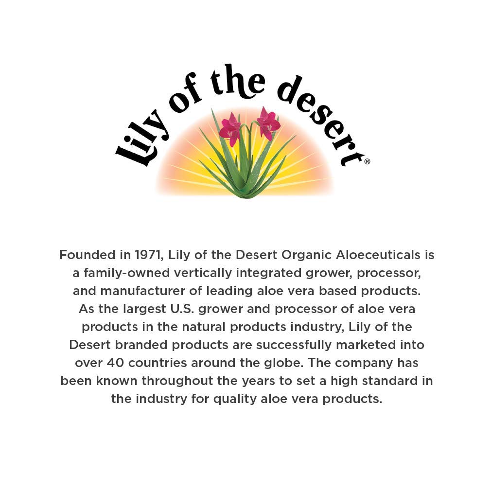 Lily of the Desert Aloe Vera Juice - Organic Inner Fillet, Preservative-Free, 128 Fl Oz | Gut Health & Skin