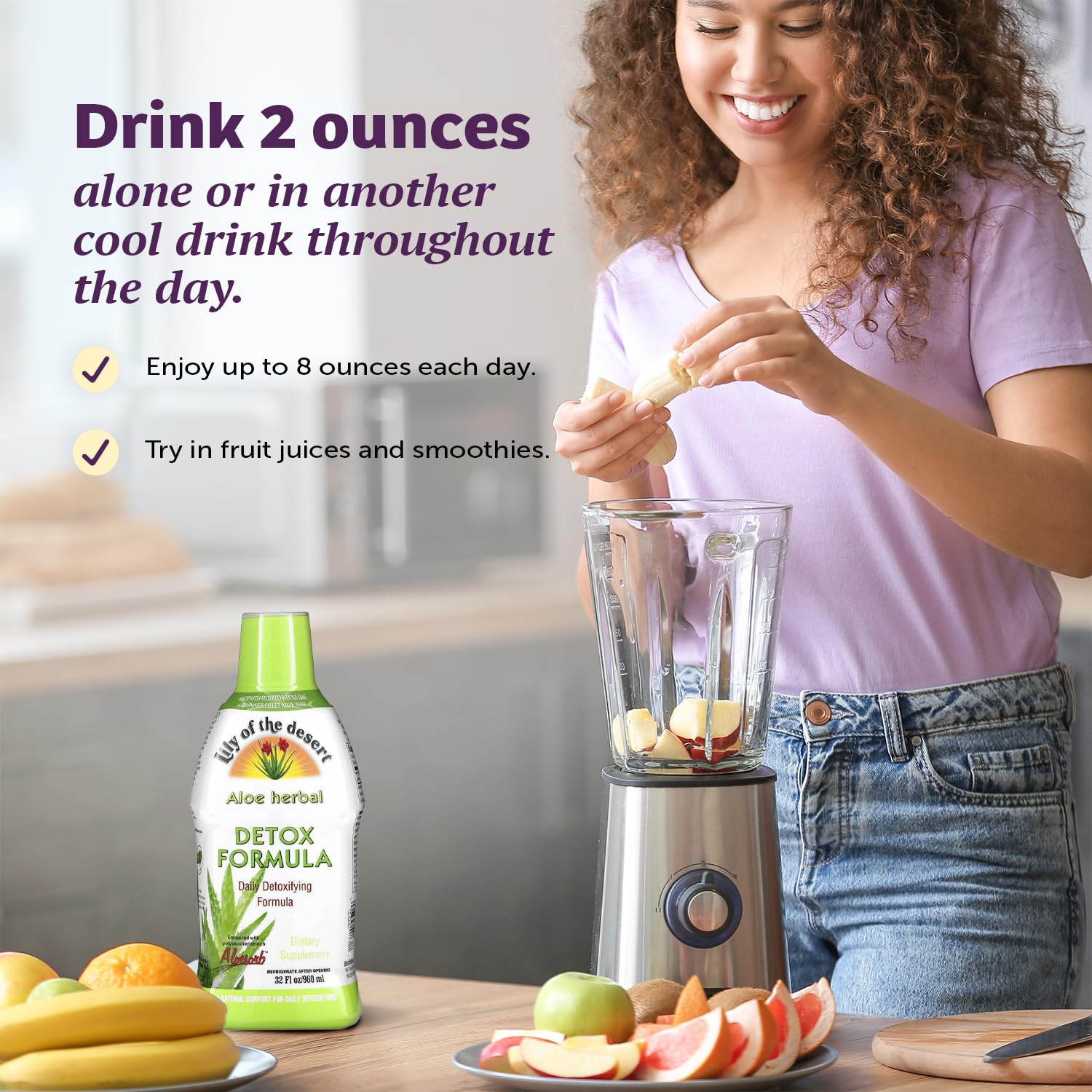 Lily of the Desert Aloe Vera Herbal Detox Formula – 32 oz | Gut Health & Liver Support