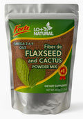 Linaza with Nopal Forte – 8 oz – 100% Natural Flaxseed & Nopal Cactus Powder – Fiber-Rich Digestive Support – Ground Blend Dietary Supplement – Vegan & Non-GMO
