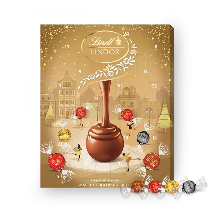 8 x Lindt Assorted Gold Advent Calendar - 233GM