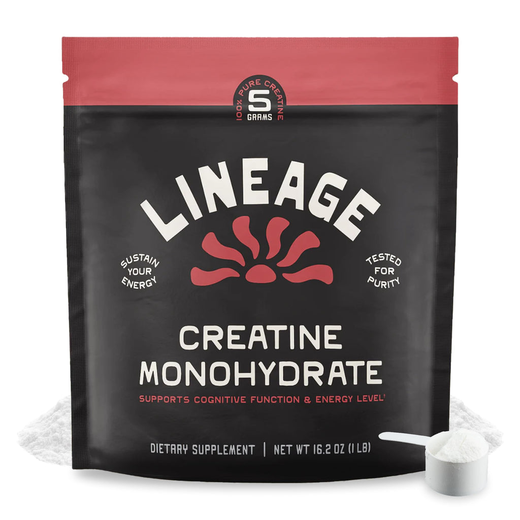 Lineage Provisions Micronized Creatine Monohydrate with Sea Salt – Micronized Creatine Powder for Training & Performance | 90 Servings