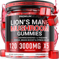 Lions Mane Gummies Sugar Free – 120 Gummies for Clarity & Brain Support