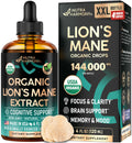 Lions Mane Liquid - USDA Organic Lion's Mane for Brain & Focus