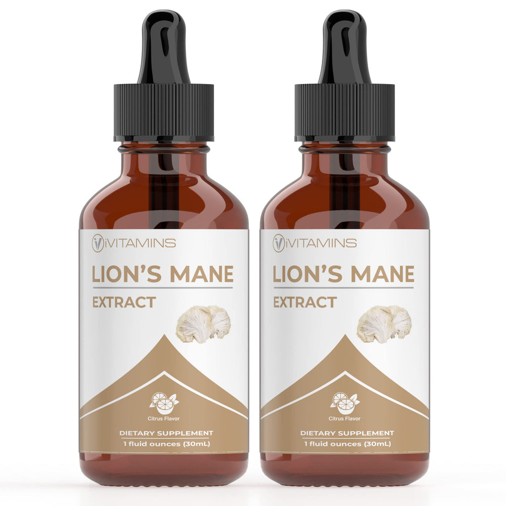 Lions Mane Liquid Tincture – Memory, Focus & Clarity (2 Pack) | iVitamins
