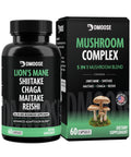 Lions Mane Mushroom Complex 5300 mg | 5-in-1 Adaptogenic Blend for Memory, Focus & Immune Support