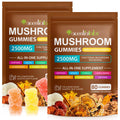 Lions Mane Mushroom Gummies Supplement Blend Organic Reishi, Cordyceps & More, Boosts Energy, Memory, Immunity - 80 Gummies (2)
