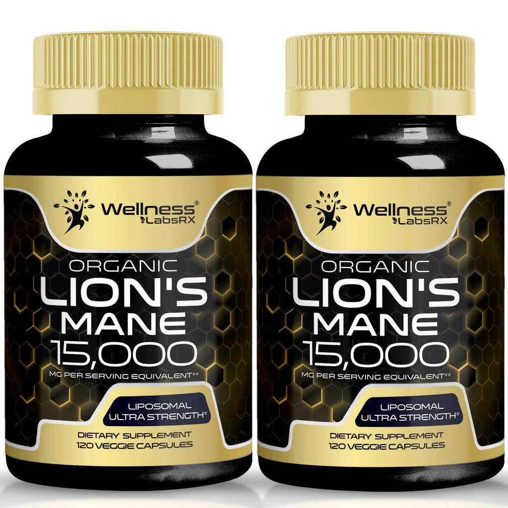 Lion's Mane Mushroom Capsules - 120 Count | Cognitive & Immune Support