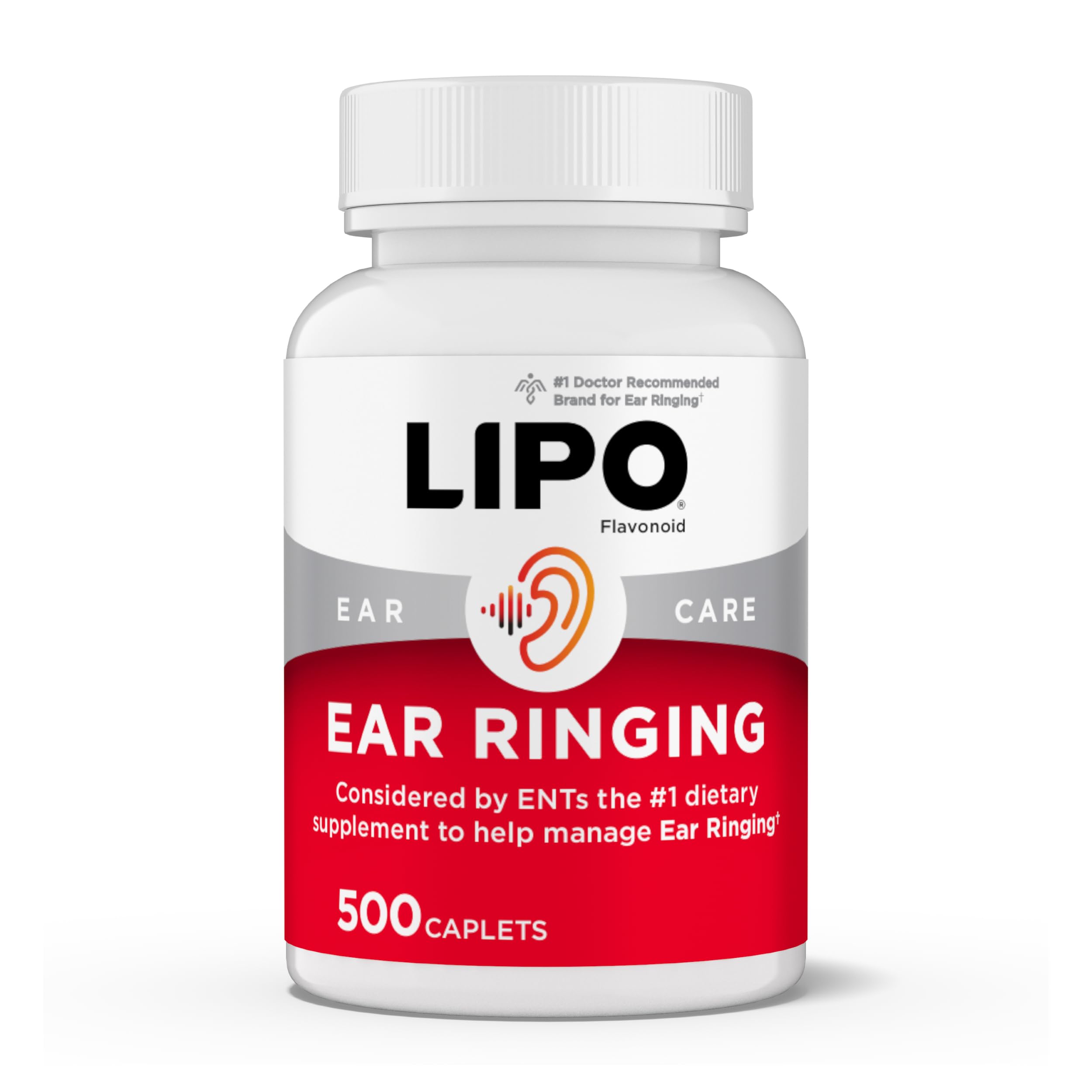 Lipo-Flavonoid Ear Ringing Support — Doctor-Recommended Lemon Bioflavonoid Complex | 500 Caplets