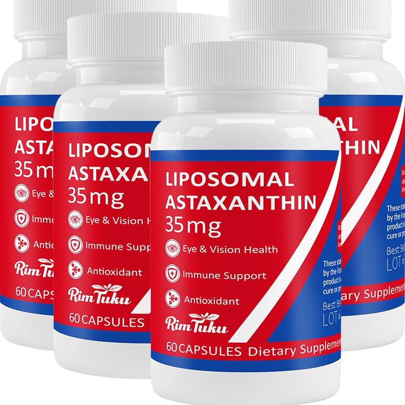 35mg Liposomal Astaxanthin Supplement – Antioxidant Support for Skin, Joints & Eyes | Vegan, Non-GMO
