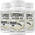 AJAXERRUE Liposomal Calcium AKG 1500 MG | Energy, Longevity & Metabolic Support | 180 Softgels