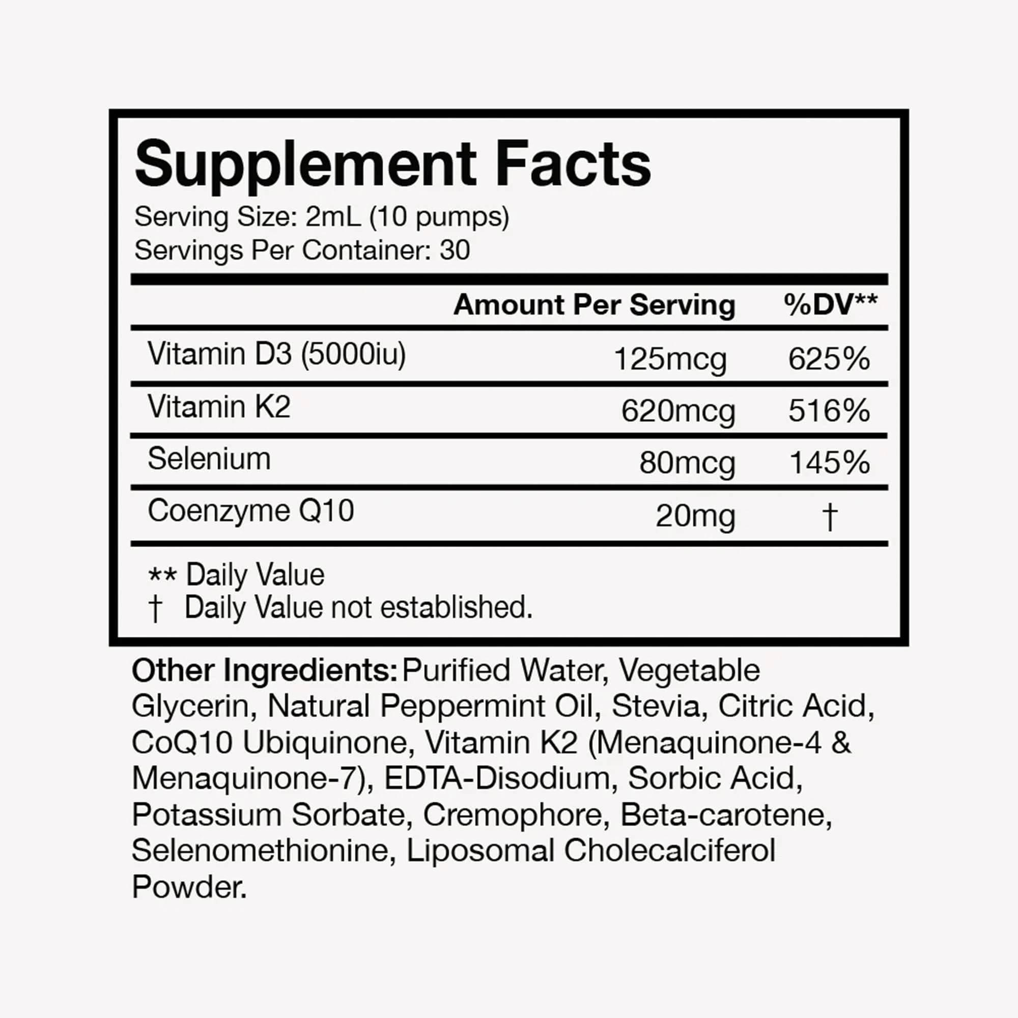 Terra Health Essentials Liposomal Vitamin D3 + K2 – Bone Health & Calcium Absorption | 1 Bottle, 30 Day Supply