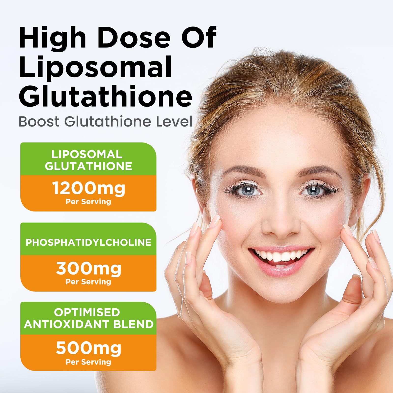 Liposomal Glutathione 2000mg Liquid Drops with Vitamin C – Immune Support, Anti-Aging & Skin Health | Pineapple 2oz