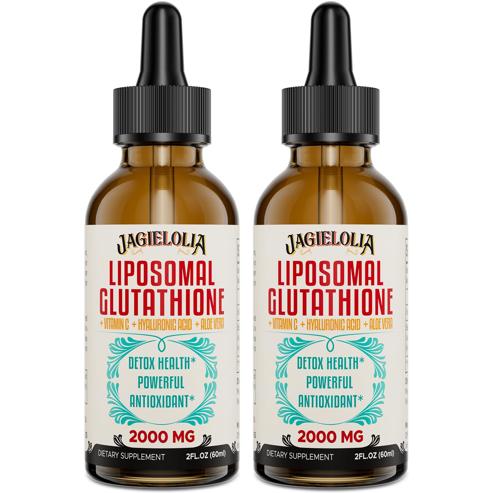 Liposomal Glutathione Liquid 2000MG – Antioxidant Detox, Vegan | 4 FL.OZ