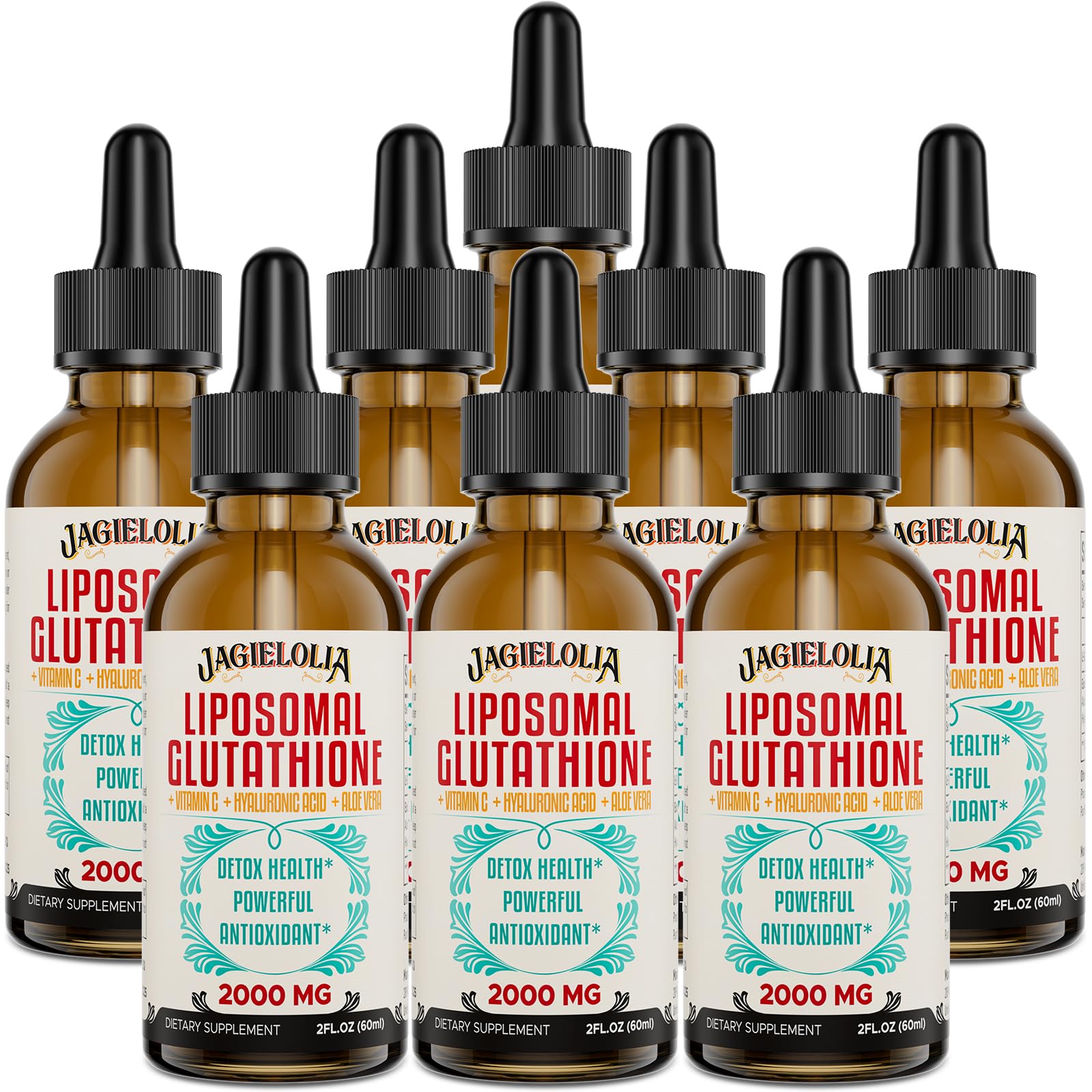 Jagielolia Liposomal Glutathione Liquid 2000mg – Antioxidant Drops for Energy