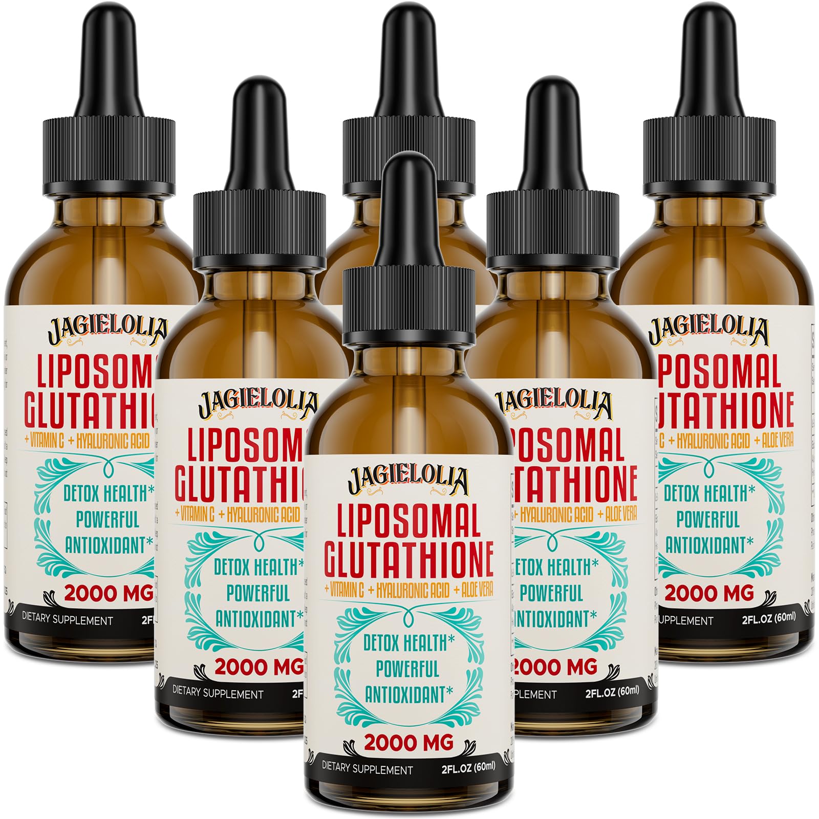 Jagielolia Liposomal Glutathione Liquid 2000MG – Antioxidant Detox & Energy Support